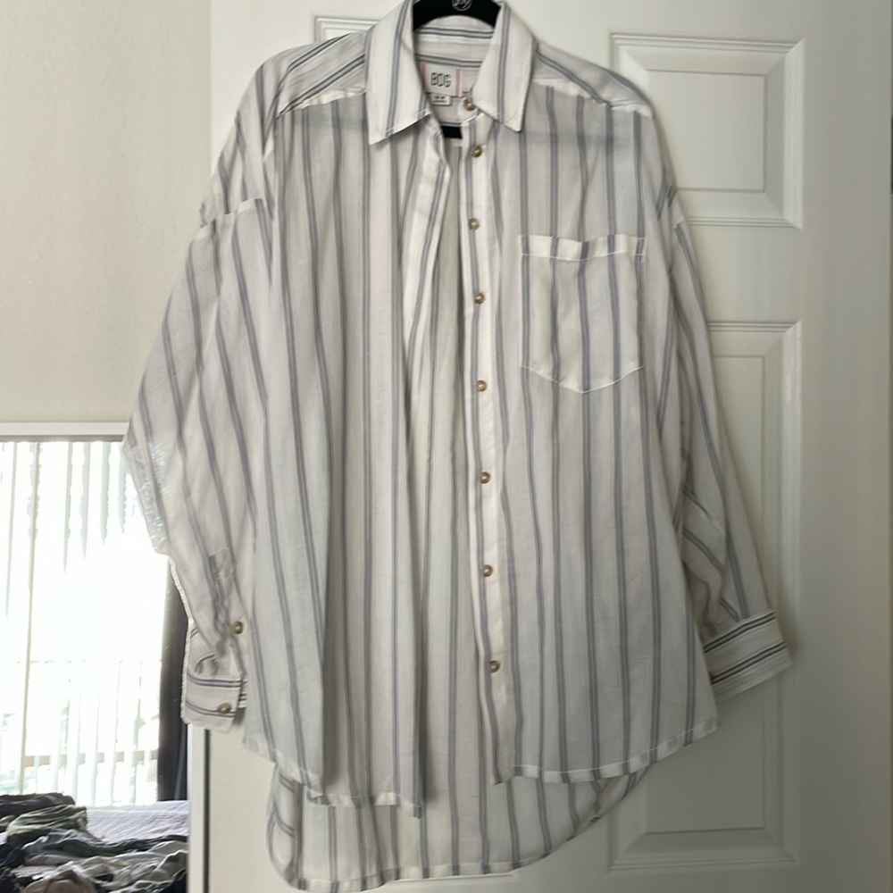 Oversized Fit Button Up